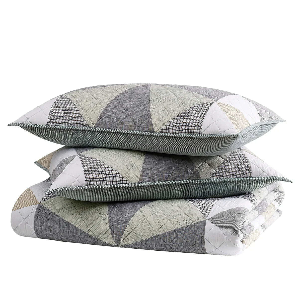 Origami Pieced Prairie Patchwork 3-piece Quilt Set