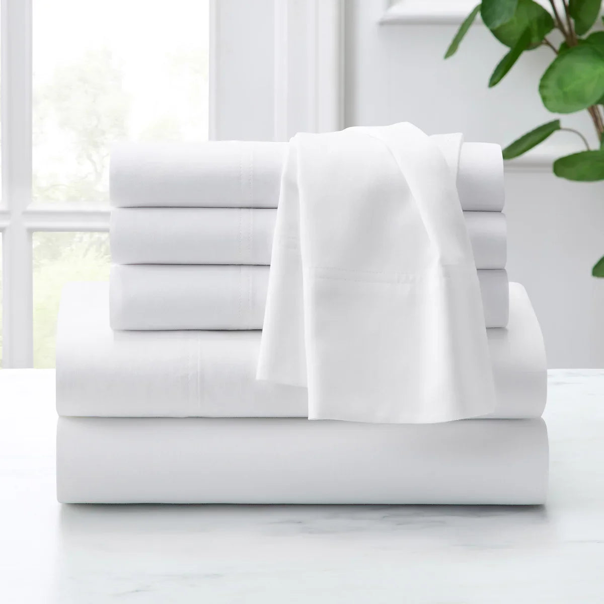 Purely Organic 300 Thread Count 6-piece Organic Cotton Sheet Set