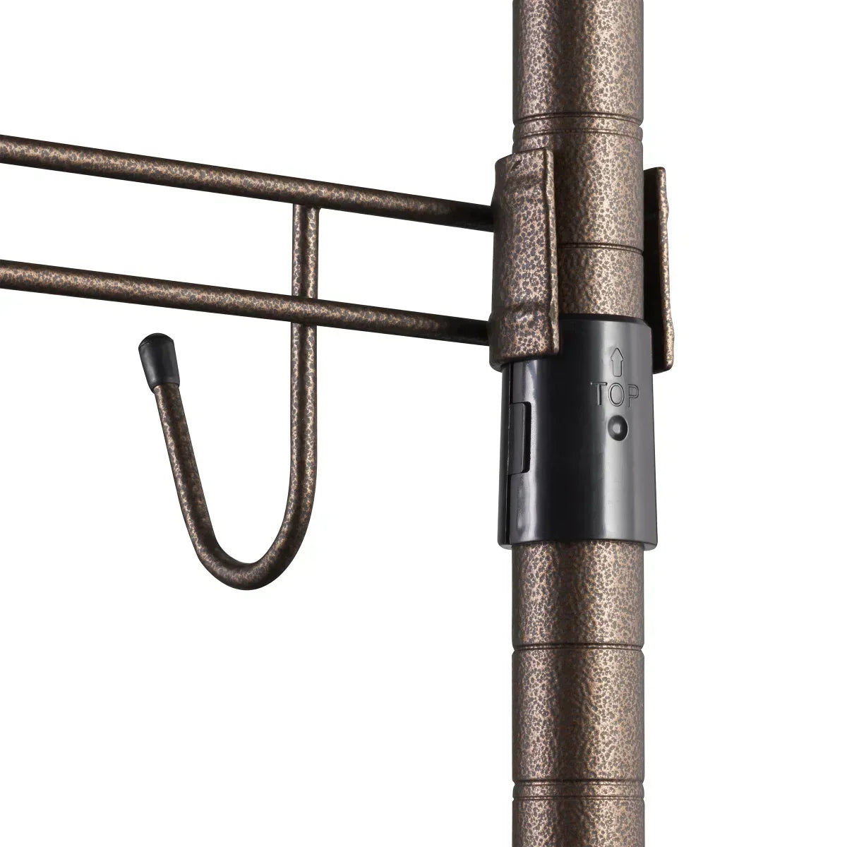 TRINITY Bronze Rolling Garment Rack