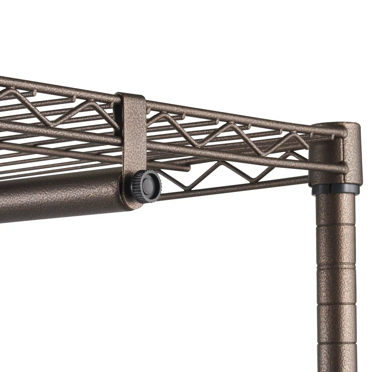 TRINITY Bronze Rolling Garment Rack