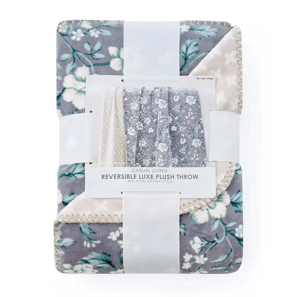 Casual Living Reversible Luxe Plush Throw