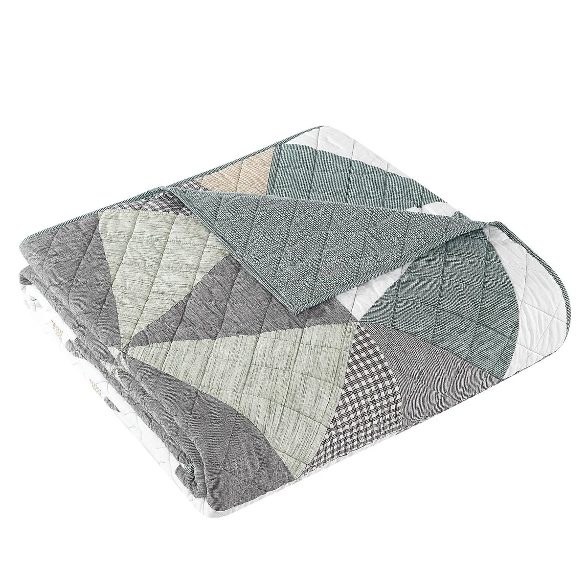 Origami Pieced Prairie Patchwork 3-piece Quilt Set