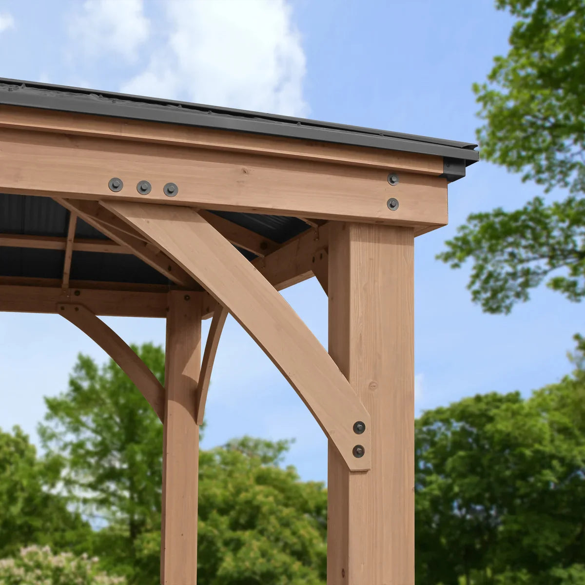 Yardistry 12' x 14' Gazebo with Aluminum Roof