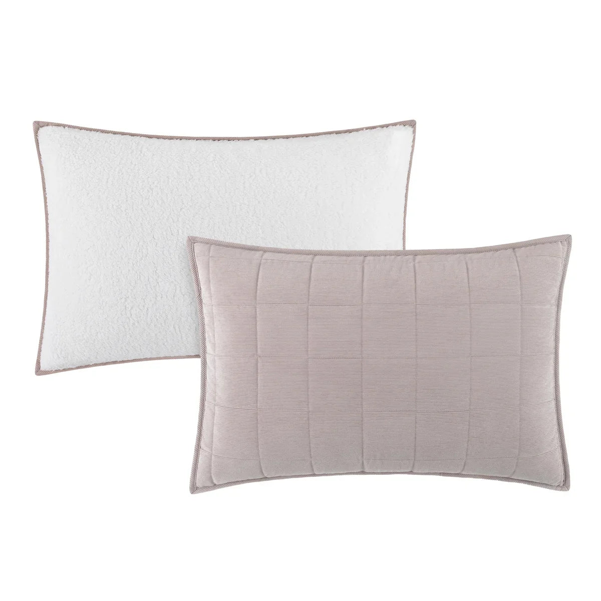 Charisma 3-piece Corduroy and Sherpa Fleece Quilt Set