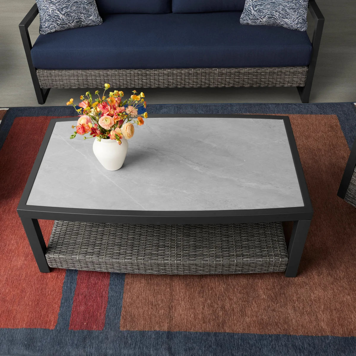 Agio Luna 4-piece Woven Deep Seating Set