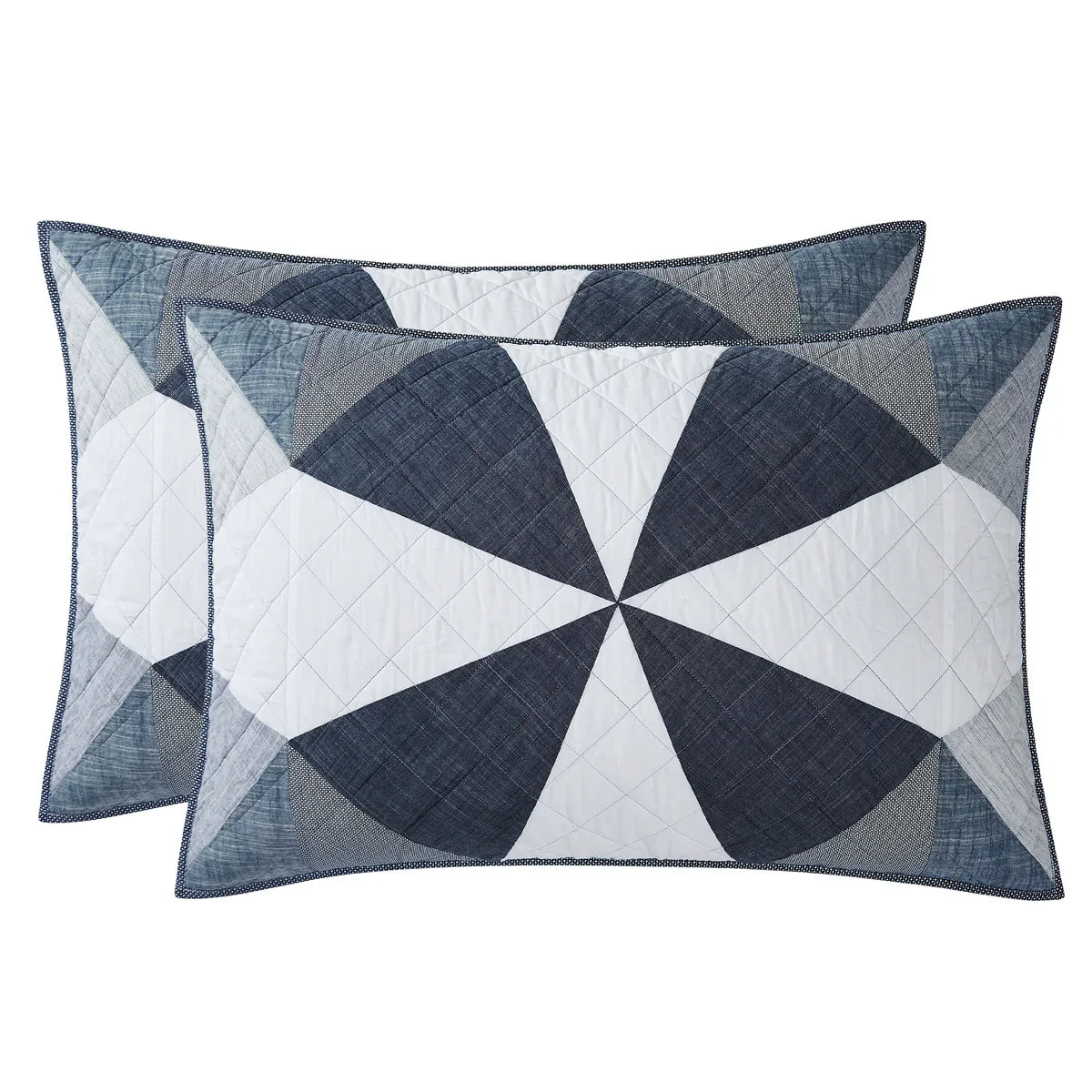 Origami Pieced Nautical Patchwork 3-piece Quilt Set