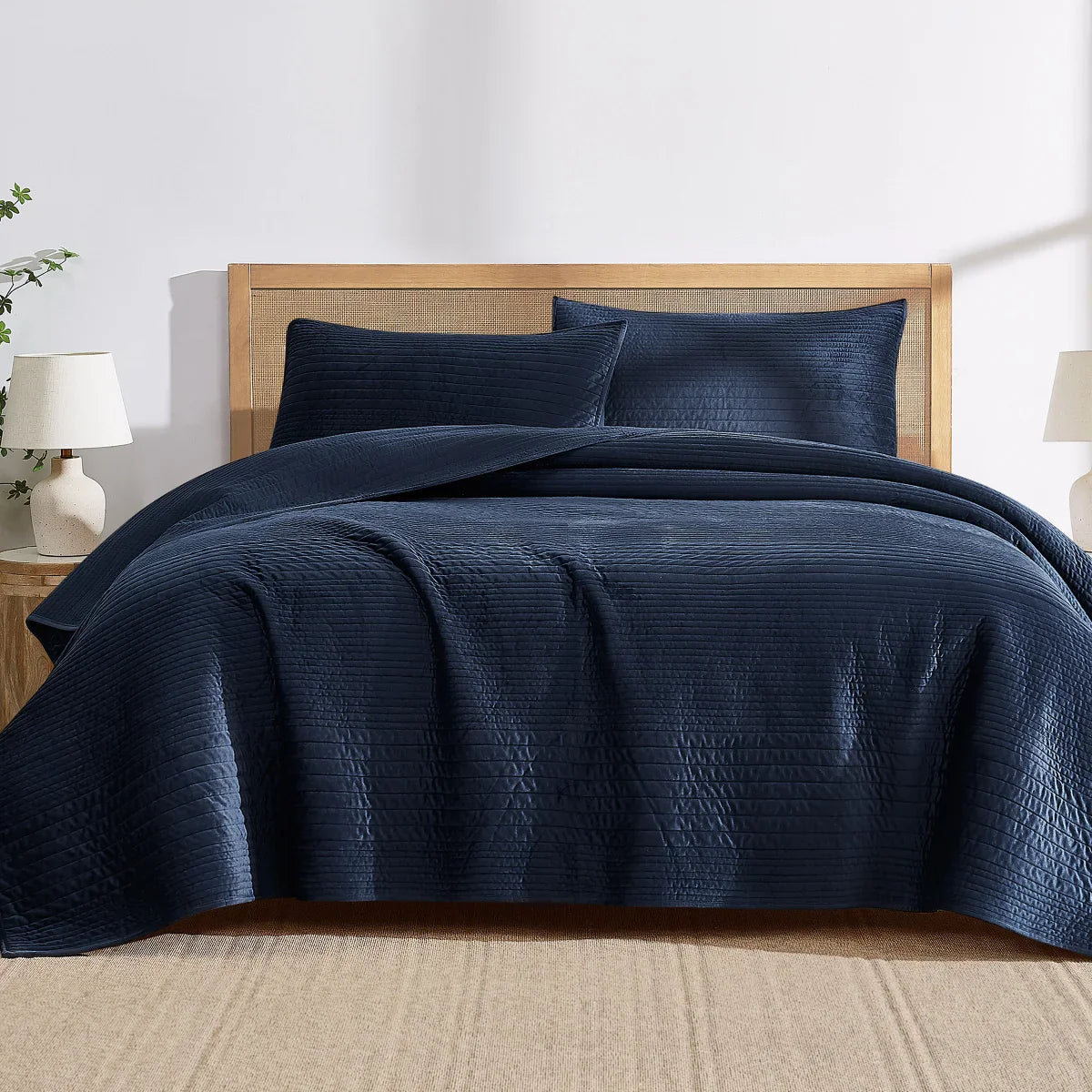 Brooklyn Loom 3-piece Velvet Coverlet Set