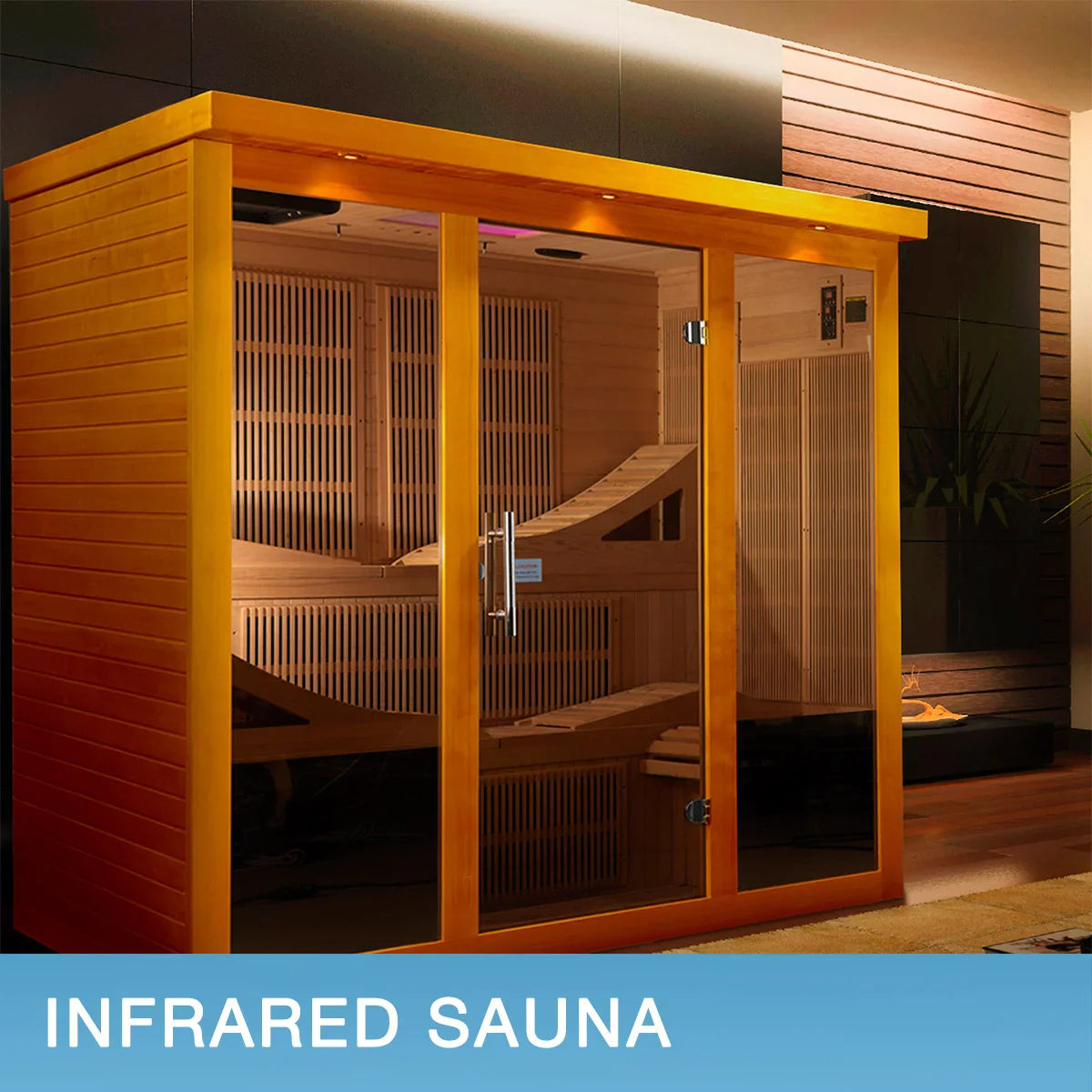 Dynamic Monaco 6-person with Ultra Low EMF FAR Infrared Sauna Heaters