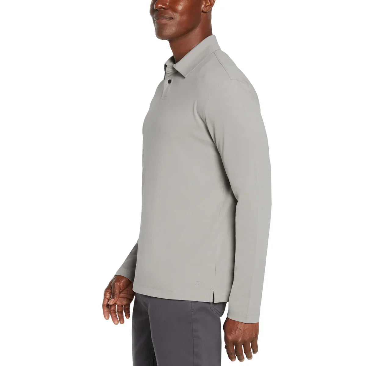 Banana Republic Men's Long Sleeve Luxe Polo Shirt