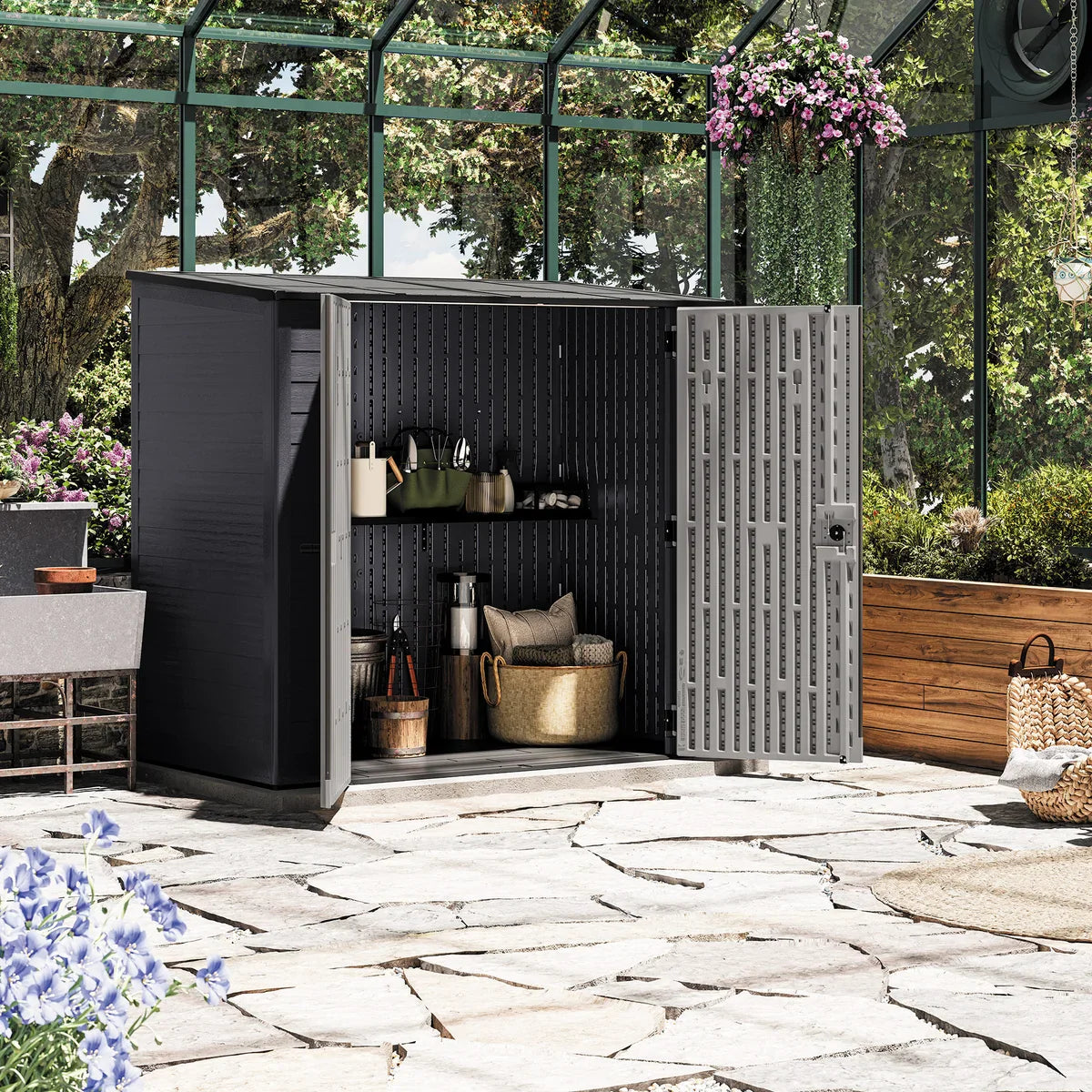 Suncast 7 ft. x 4 ft. Modern Storage Shed