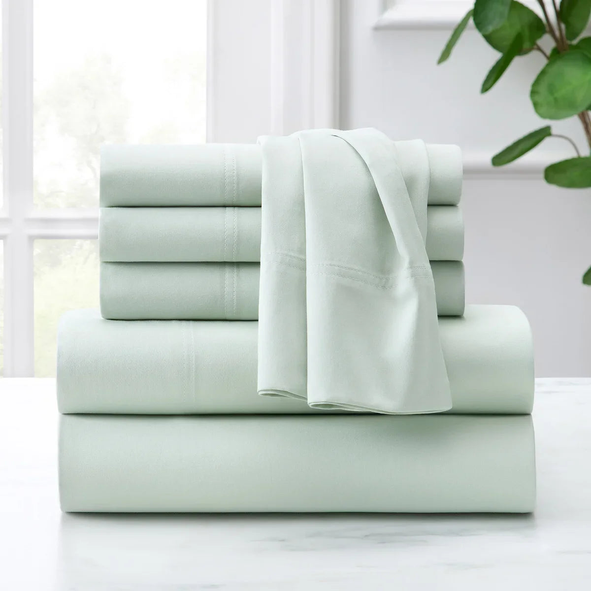 Purely Organic 300 Thread Count 6-piece Organic Cotton Sheet Set