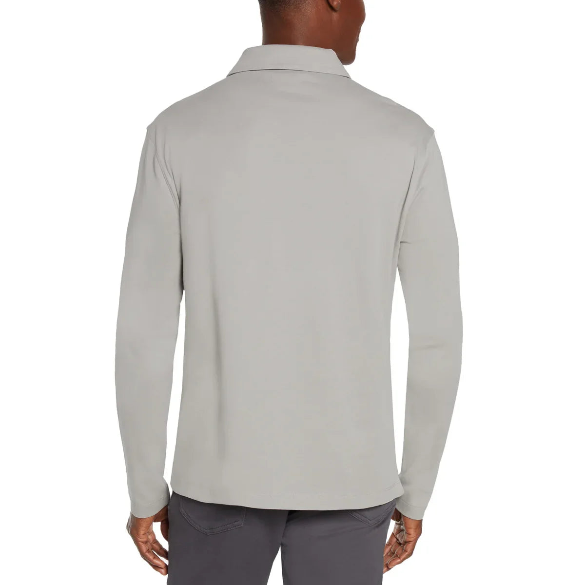 Banana Republic Men's Long Sleeve Luxe Polo Shirt