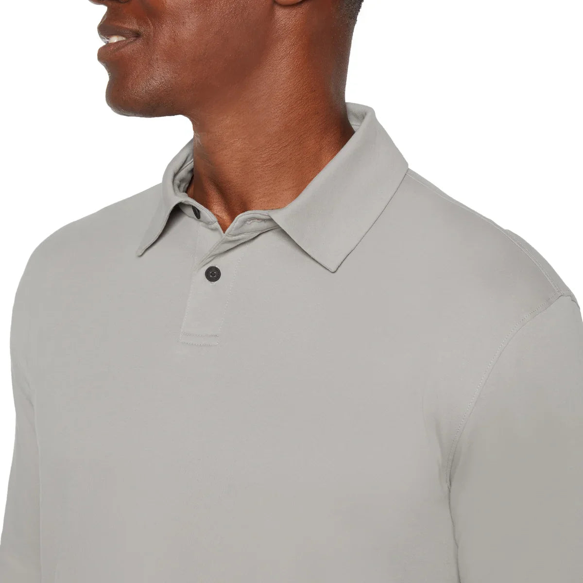 Banana Republic Men's Long Sleeve Luxe Polo Shirt