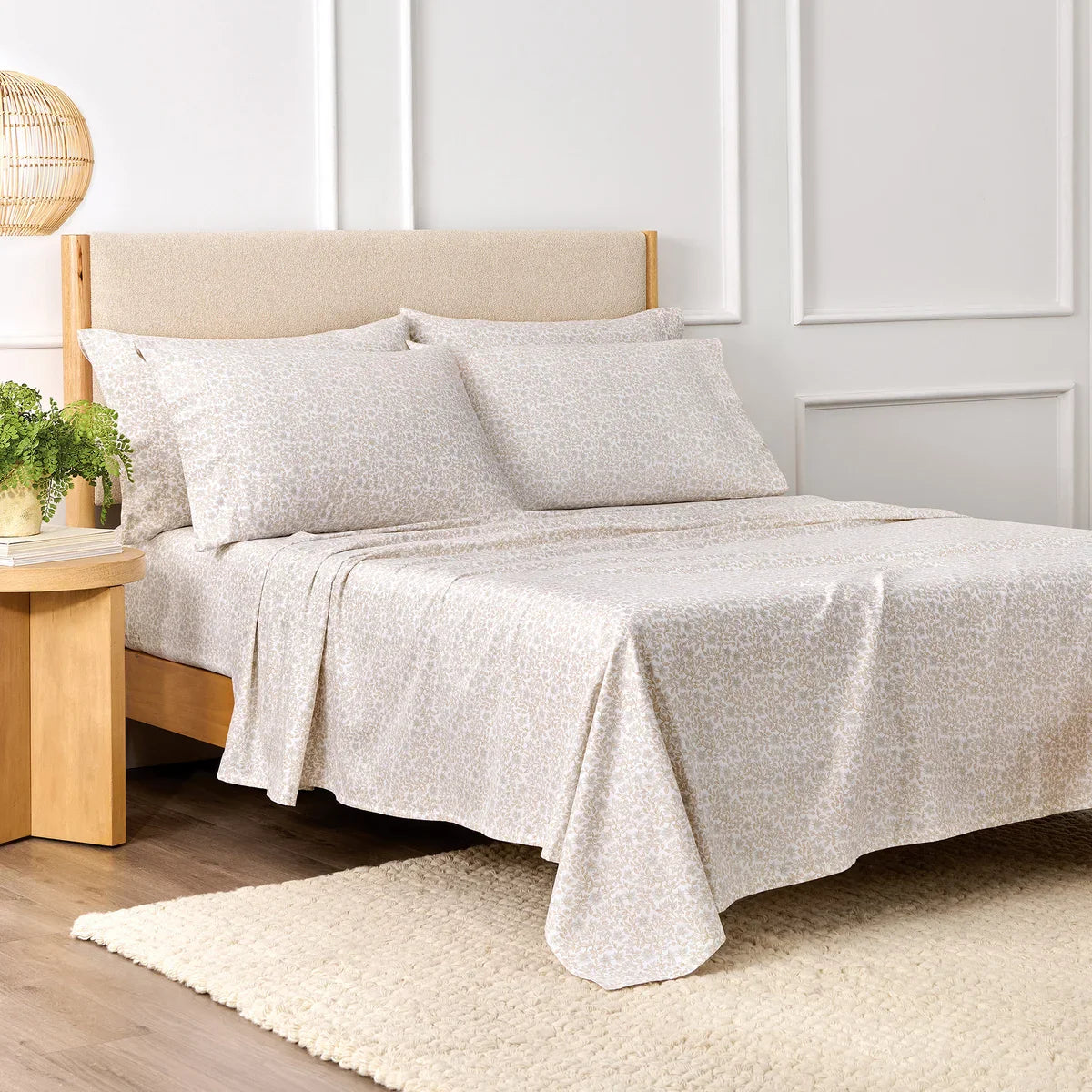 Purely Organic 300 Thread Count 6-piece Organic Cotton Sheet Set