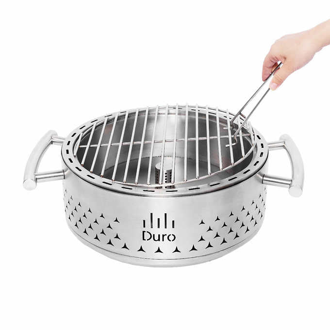 Duro 304 Stainless Steel Charcoal Tabletop Grill