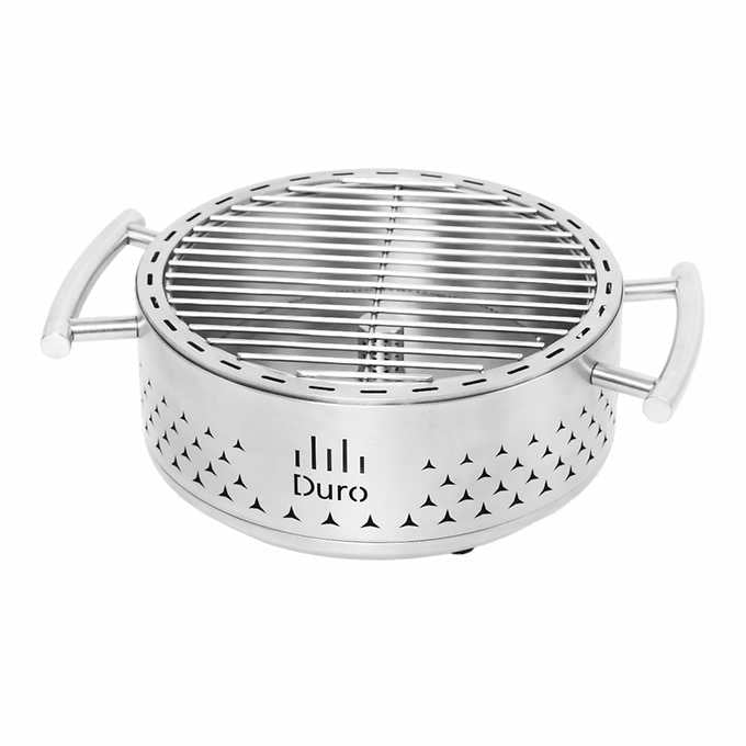 Duro 304 Stainless Steel Charcoal Tabletop Grill