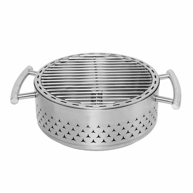Duro 304 Stainless Steel Charcoal Tabletop Grill