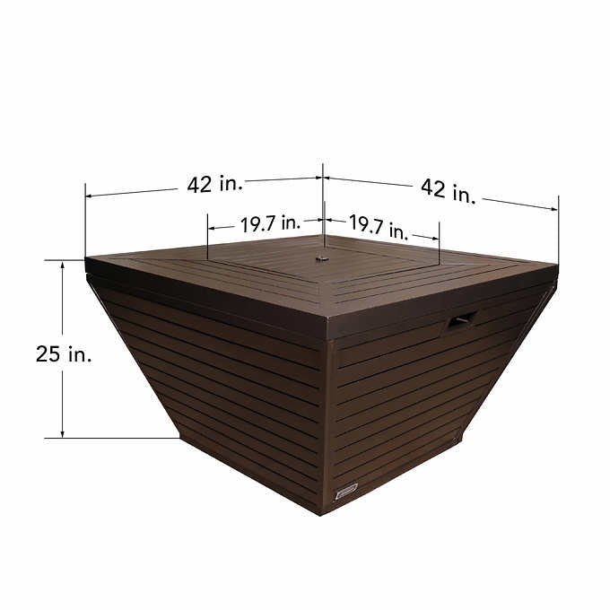 Sunbeam Contemporary Aluminum Fire Table