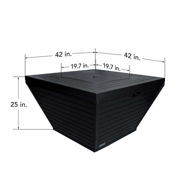 Sunbeam Contemporary Aluminum Fire Table