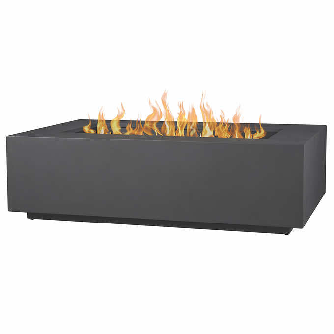 Real Flame Monaco 50" Rectangle Steel Propane or Natural Gas Fire Pit Table