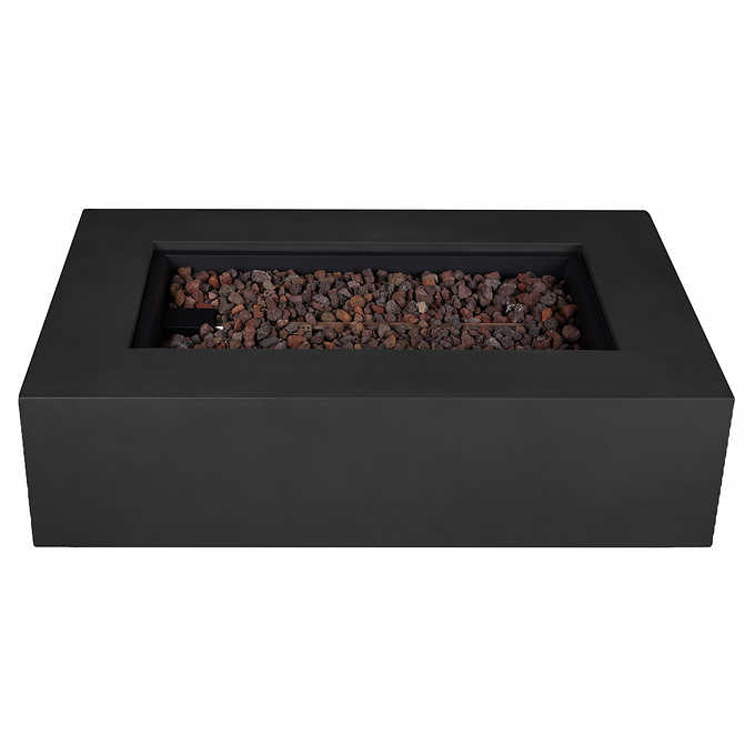 Real Flame Monaco 50" Rectangle Steel Propane or Natural Gas Fire Pit Table