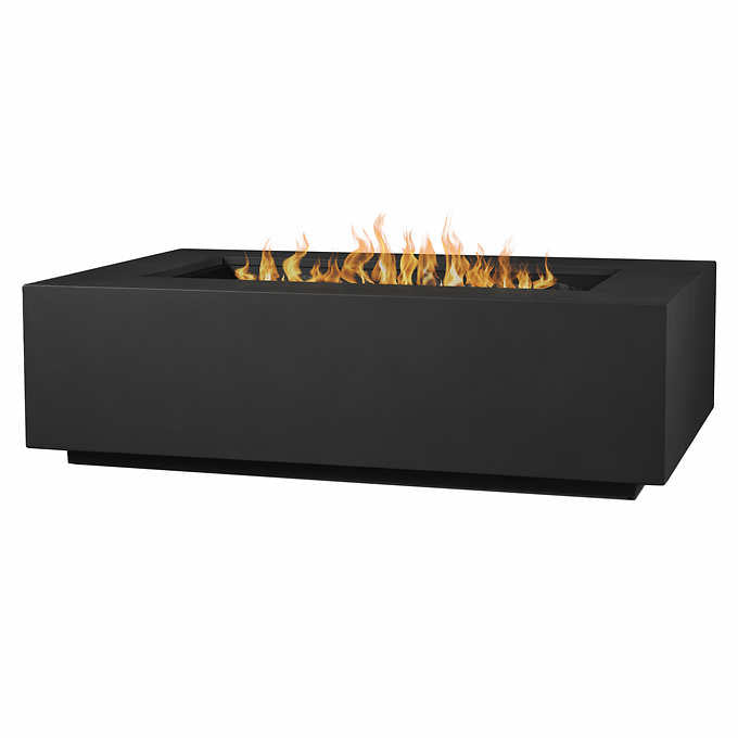 Real Flame Monaco 50" Rectangle Steel Propane or Natural Gas Fire Pit Table