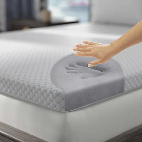 3-inch PureLUX Graphite-Infused Memory Foam Topper