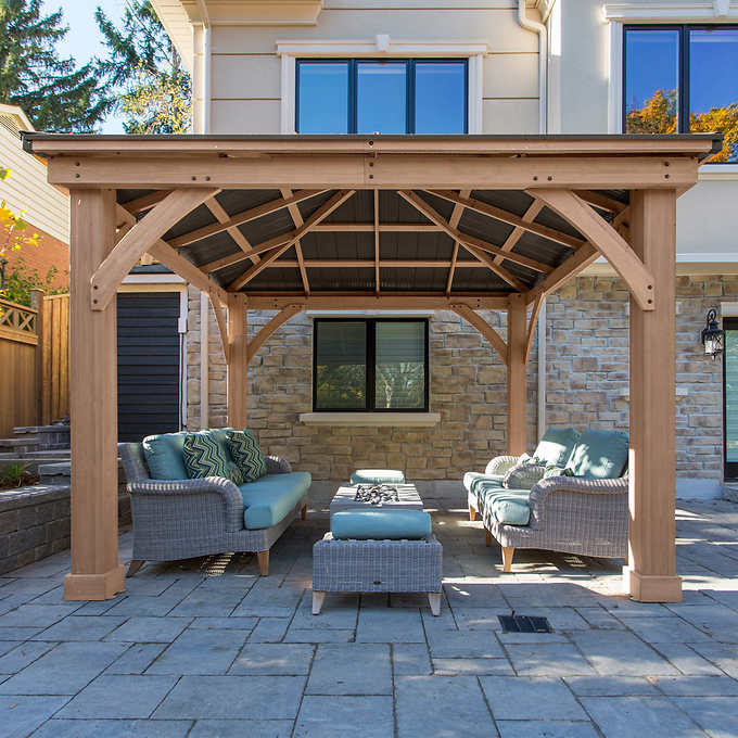 Yardistry 12' x 12' Gazebo with Aluminum Roof