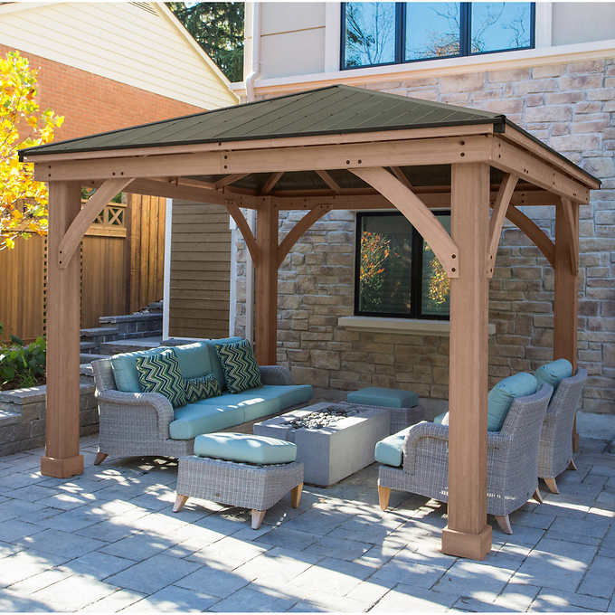 Yardistry 12' x 12' Gazebo with Aluminum Roof
