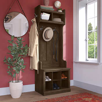 Woodland Shoe Bench and Hall Tree