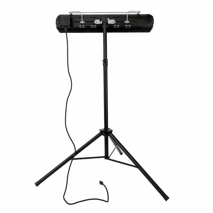 Kenmore Infrared Electric 1500W Carbon Portable Patio Heater with Tripod & Remote