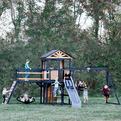 Backyard Discovery Timber Crossing Swing Set- Do It Yourself