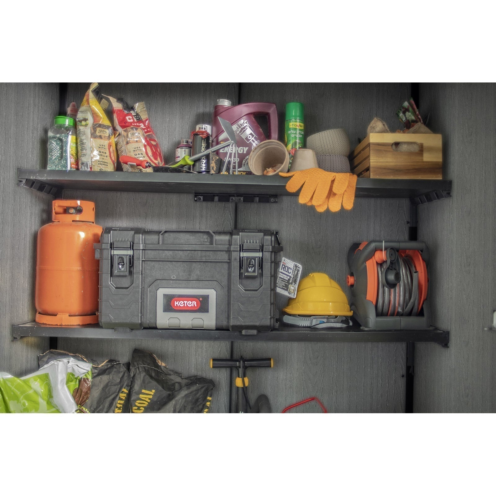 Keter Cortina Alto Premium Modern Vertical Outdoor Storage Shed
