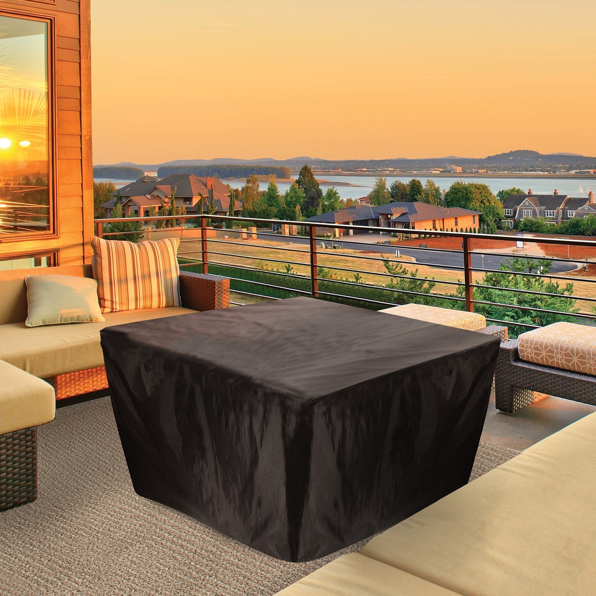 Sunbeam Contemporary Aluminum Fire Table