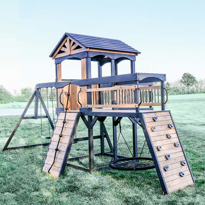 Backyard Discovery Timber Crossing Swing Set- Do It Yourself