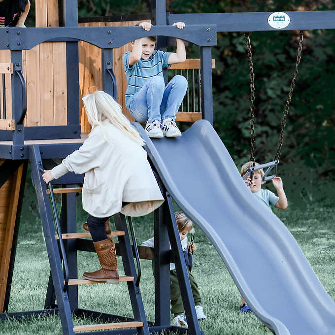 Backyard Discovery Timber Crossing Swing Set- Do It Yourself