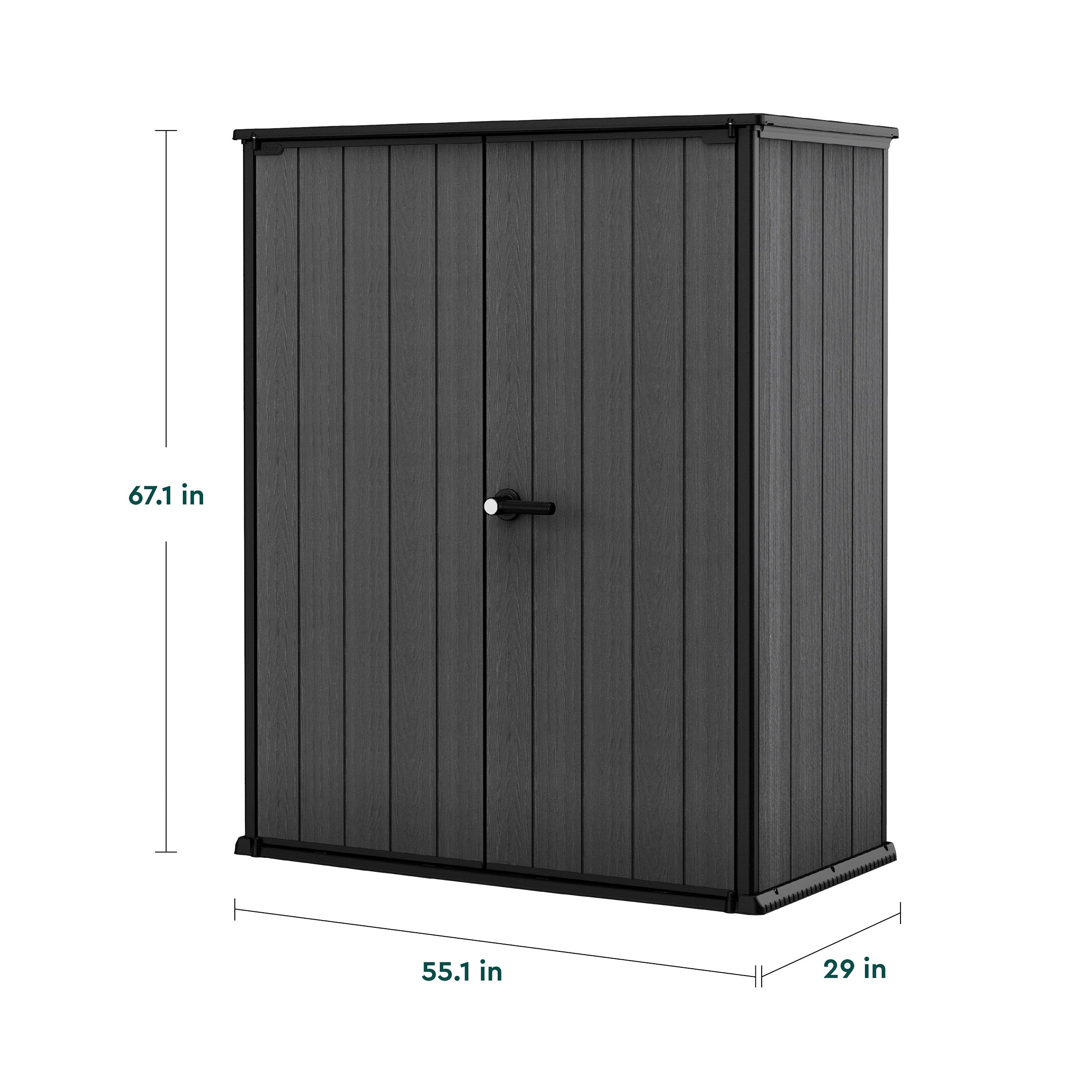 Keter Cortina Alto Premium Modern Vertical Outdoor Storage Shed
