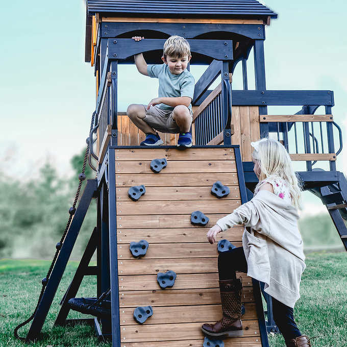 Backyard Discovery Timber Crossing Swing Set- Do It Yourself