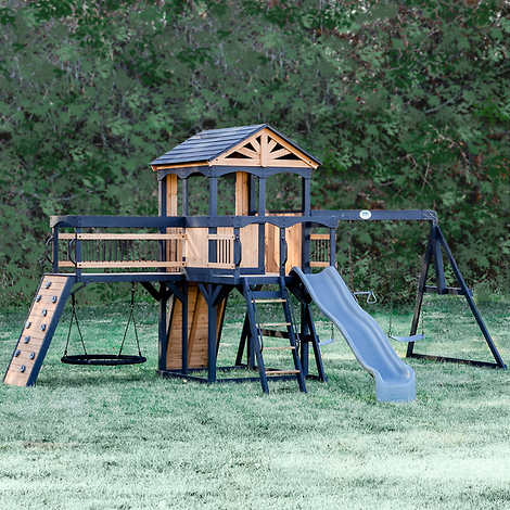 Backyard Discovery Timber Crossing Swing Set- Do It Yourself