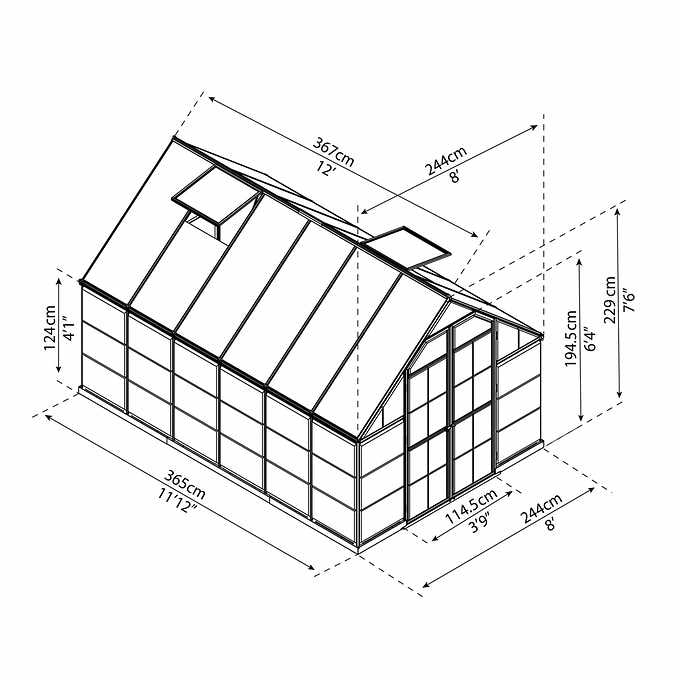 Palram Canopia Balance 8 ft. Series Greenhouse