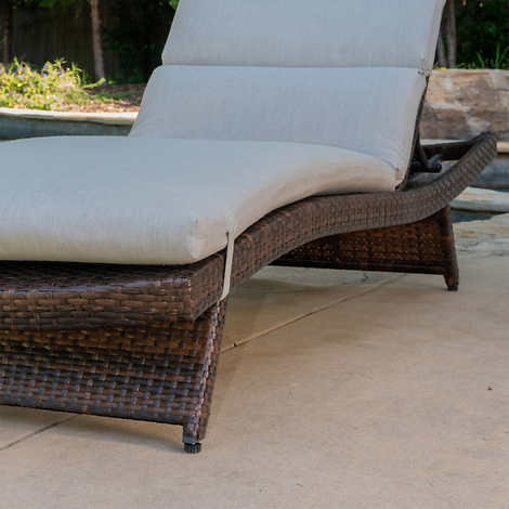 Peak Season Outdoor Chaise Cushion, 2-pack