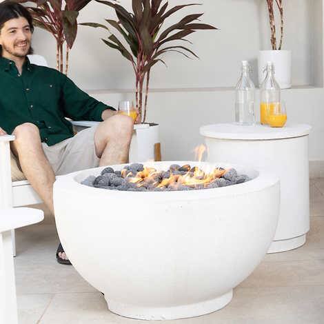 Architectural Precast Concrete Propane Fire Pits by ModaConcrete